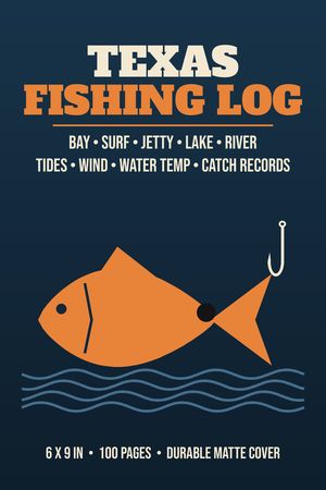 Texas Fishing Log paperback cover