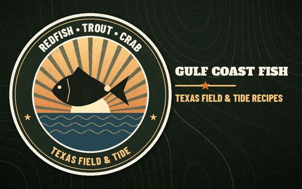 Redfish, Trout, Flounder & Crab recipe illustration