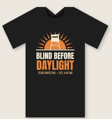 Blind Before Daylight tee design