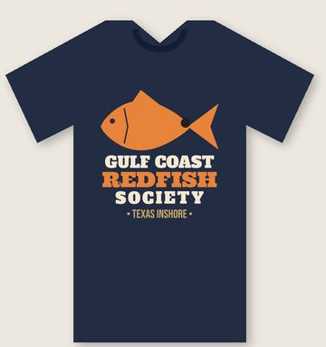 Gulf Coast Redfish Society tee design